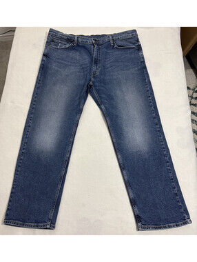 Vintage Style Levi's 505 Men's Jeans 42x30 Blue Straight Leg Distressed Worn